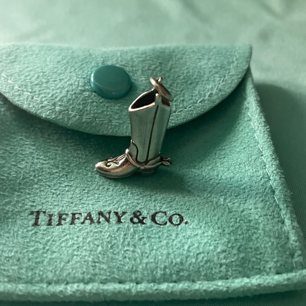 Rare Tiffany&co cowboy boot silver charm